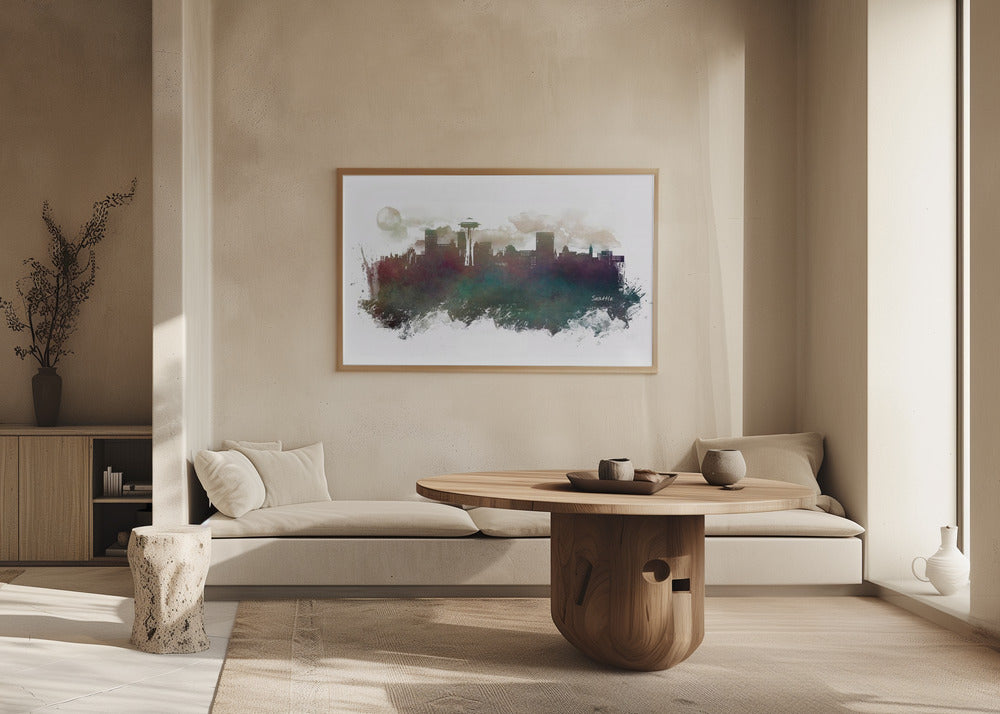 Seattle Usa Skyline City Art (2) | Poster