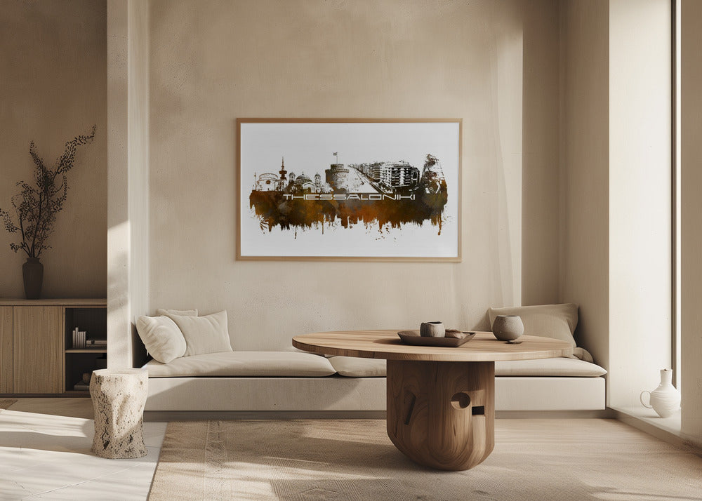 Thessaloniki Greece Skyline City Art (5) | Poster