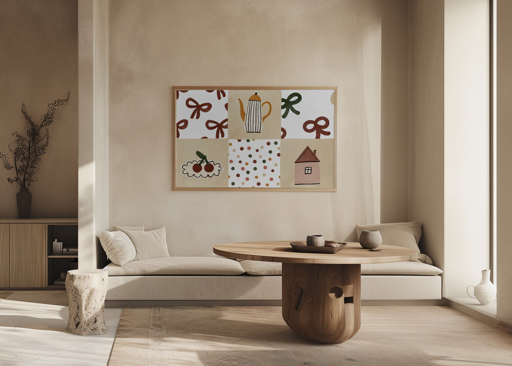 Cozy Pattern Collage | Poster
