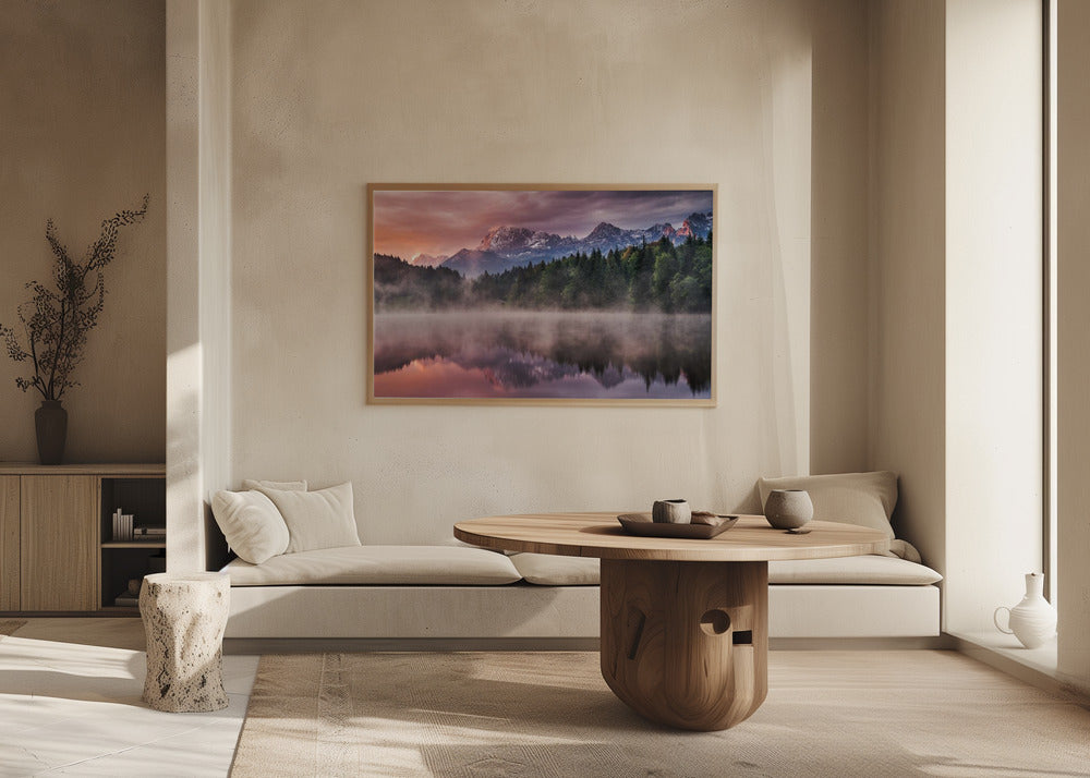 Soluppgång vid sjön | Poster