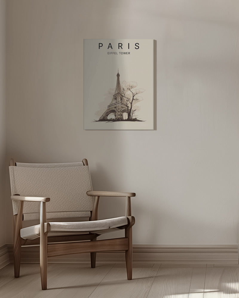 Eiffeltornet i Paris | Canvastavla