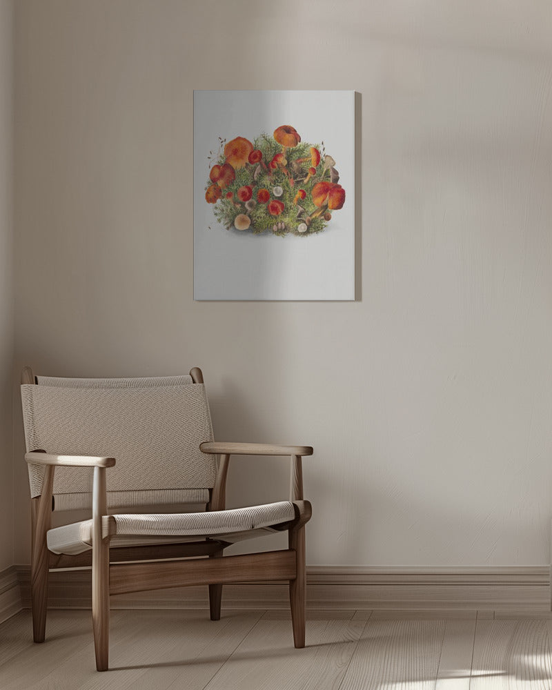 Studie av svampar (1880) Porträttläge | Duk