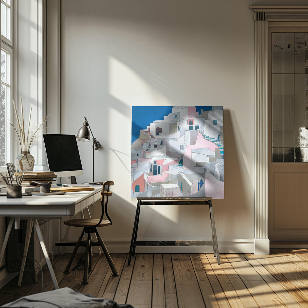 Santorini7x7 | Canvas