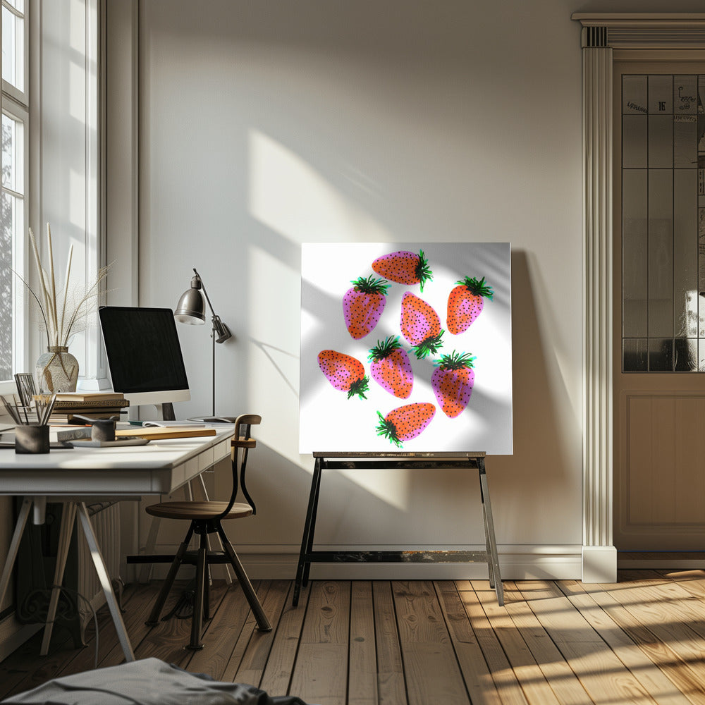 Jordgubbar 2 | Canvastavla