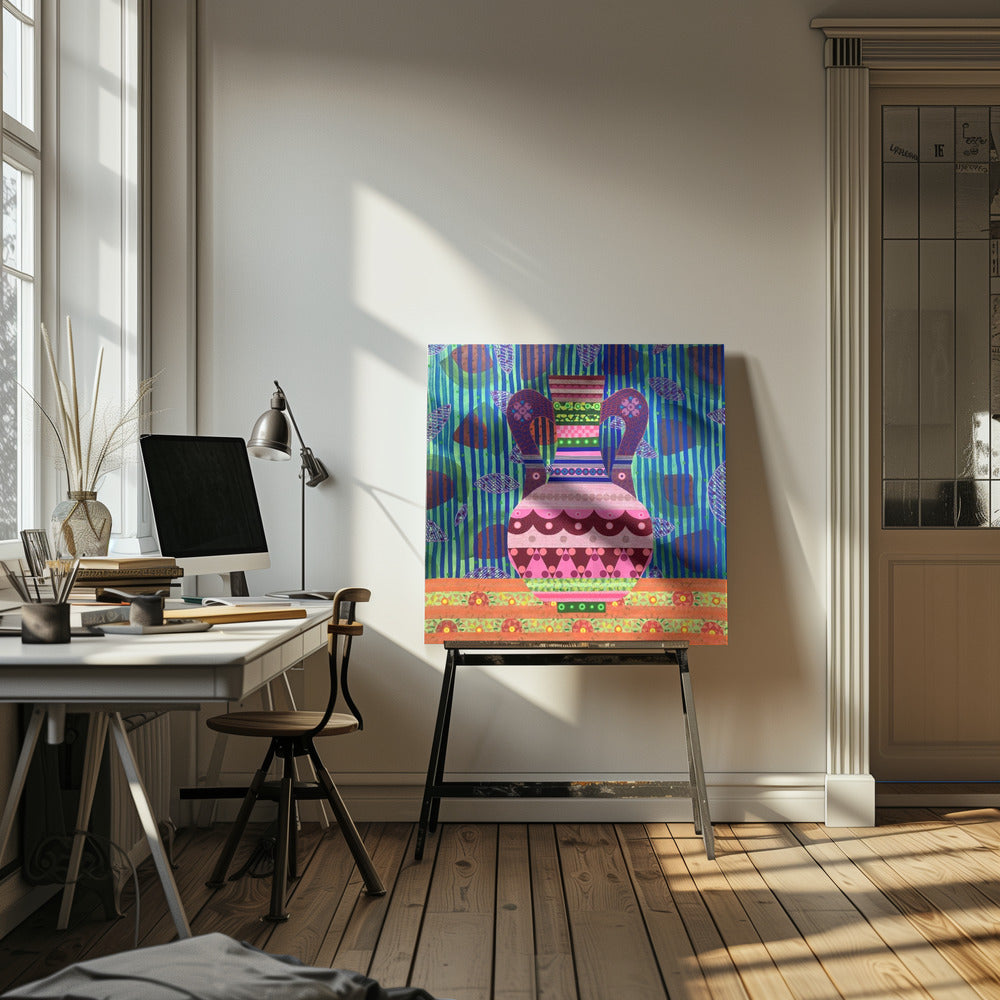 Vattenmelon och vas | Canvas