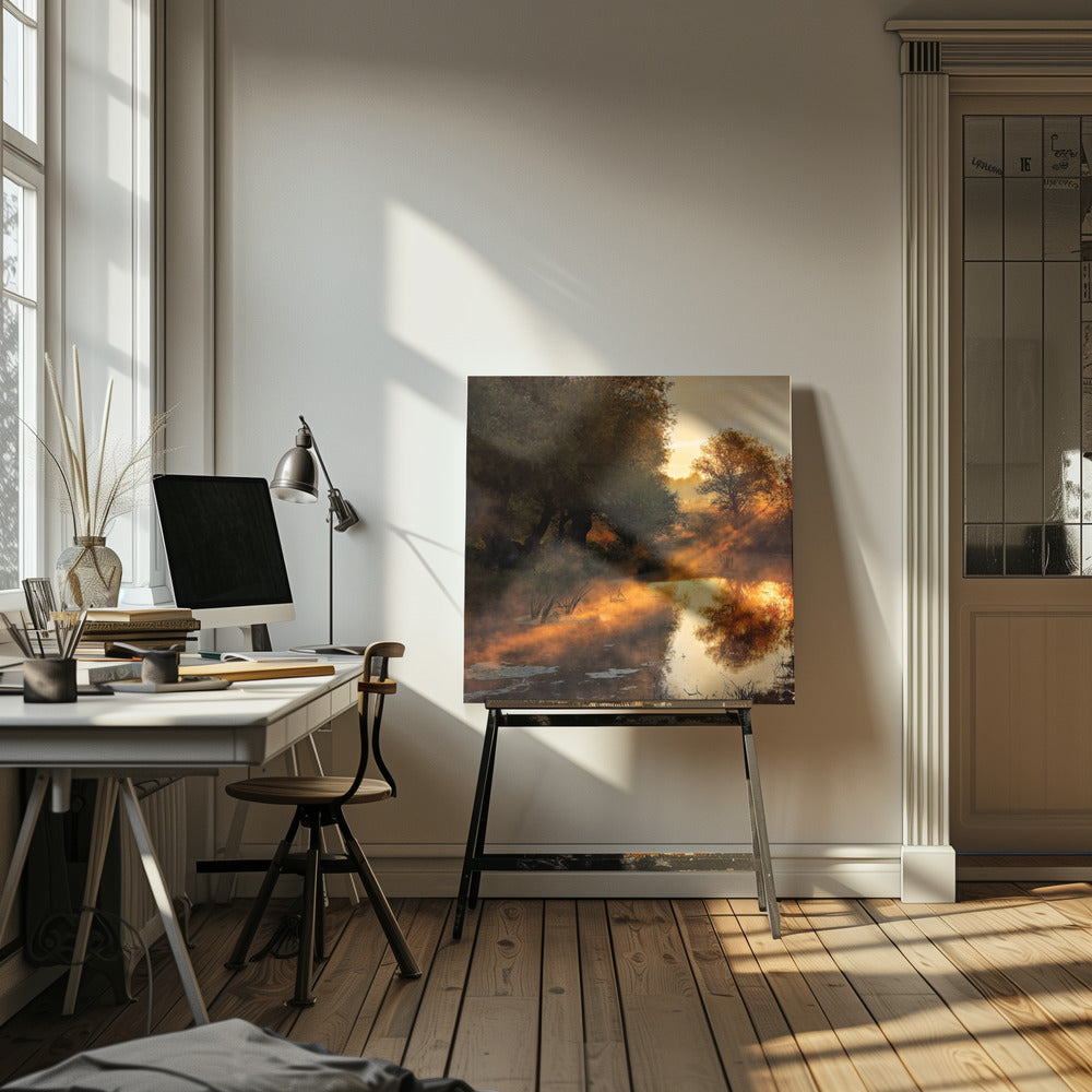 När naturen målar med ljus I | Canvastavla