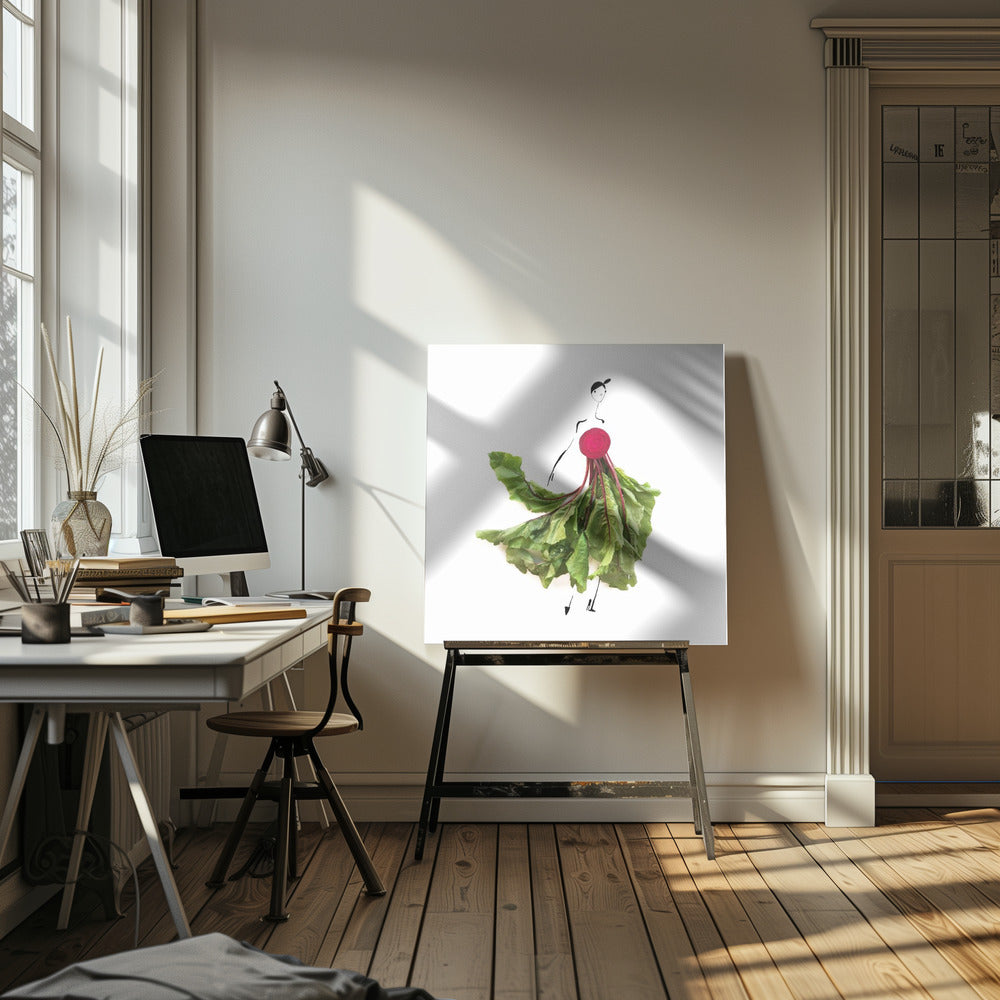 Rödbetsgrönt | Canvas