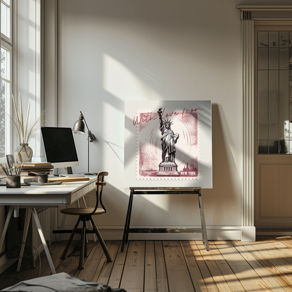 Med kärlek från New York | Canvastavla