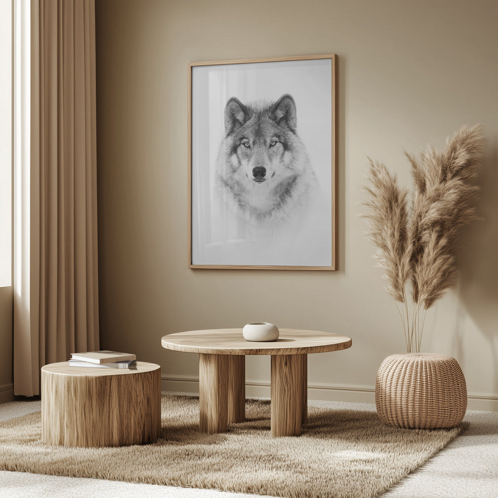 Porträtt av en skogsvarg | Poster