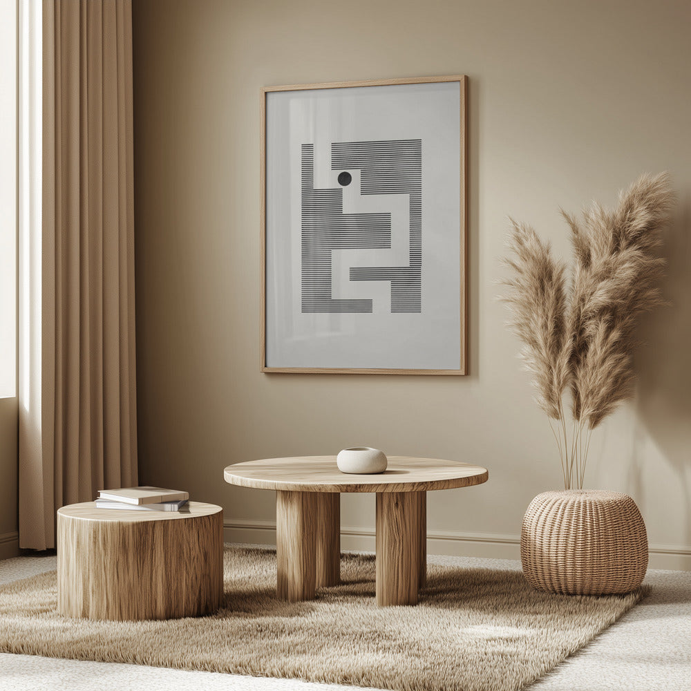 Minimalistisk labyrint | Poster