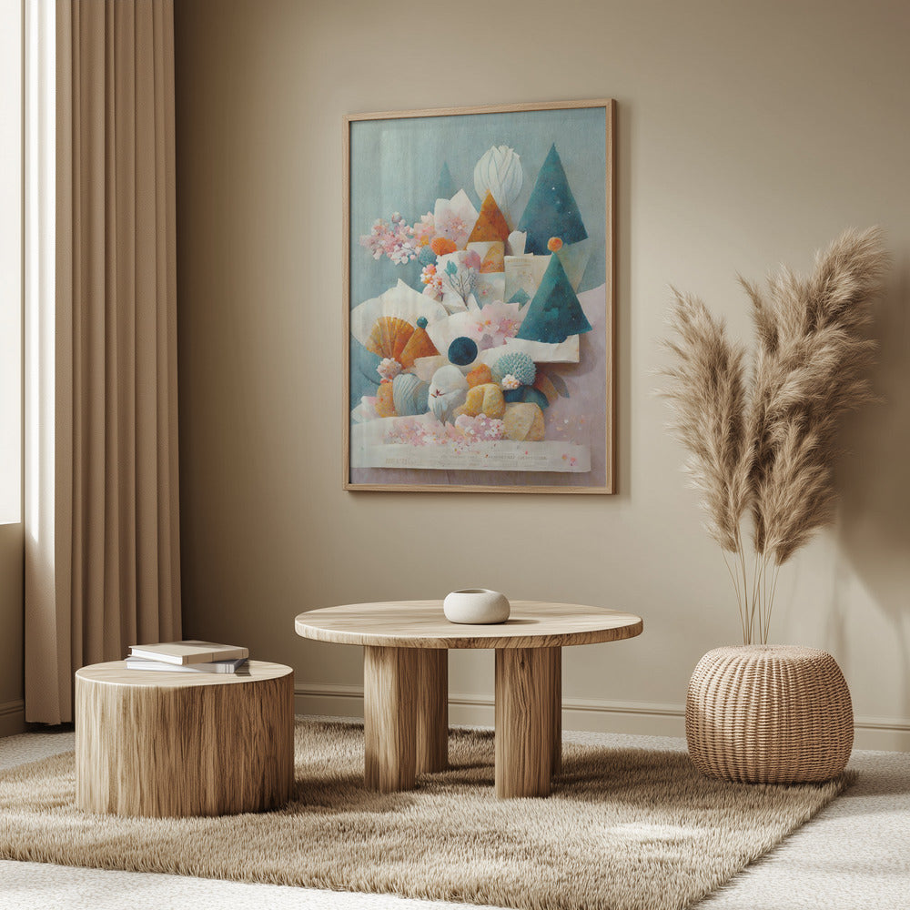 Nyckfullt blomlandskap | Poster