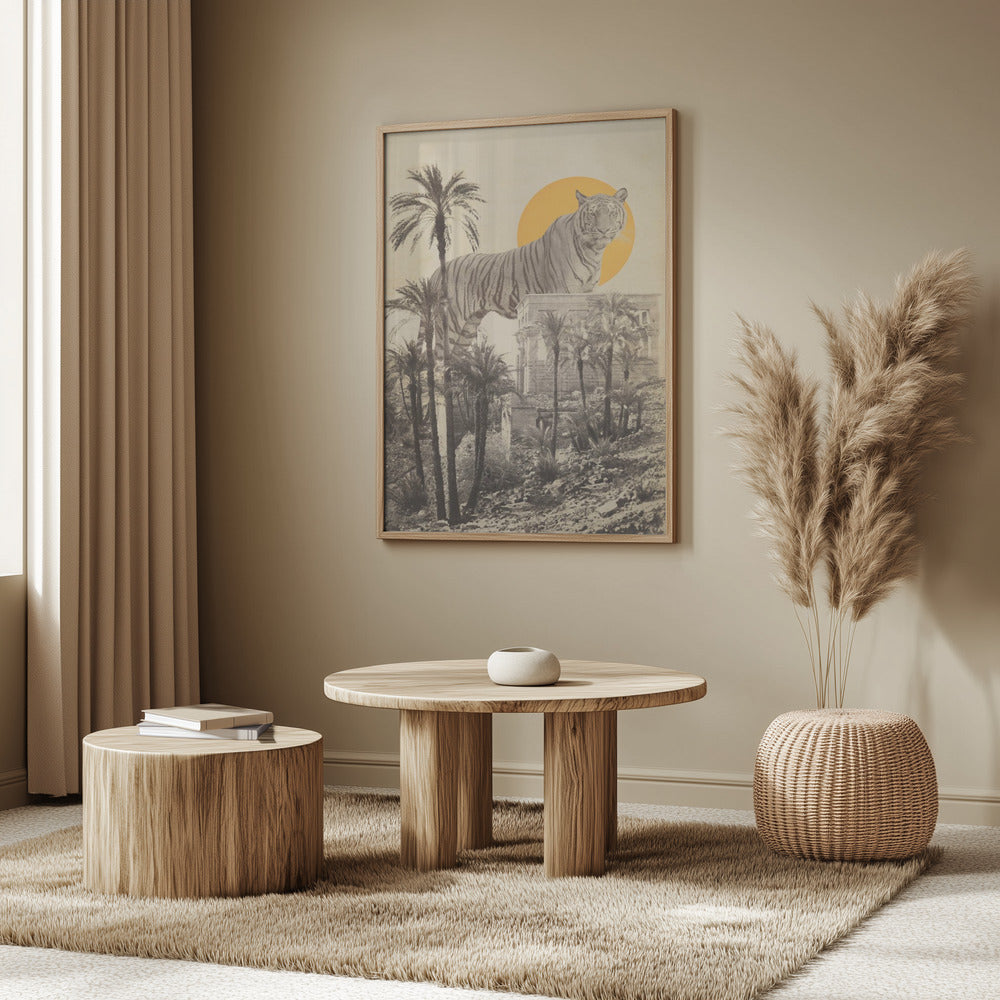 Riesentiger in Ruinen | Poster