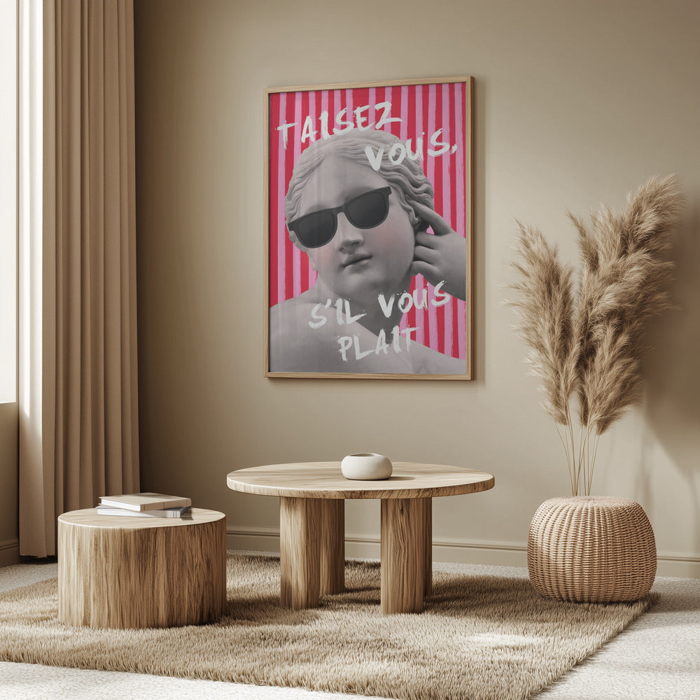 Rosa och rödrandig Venus | Poster