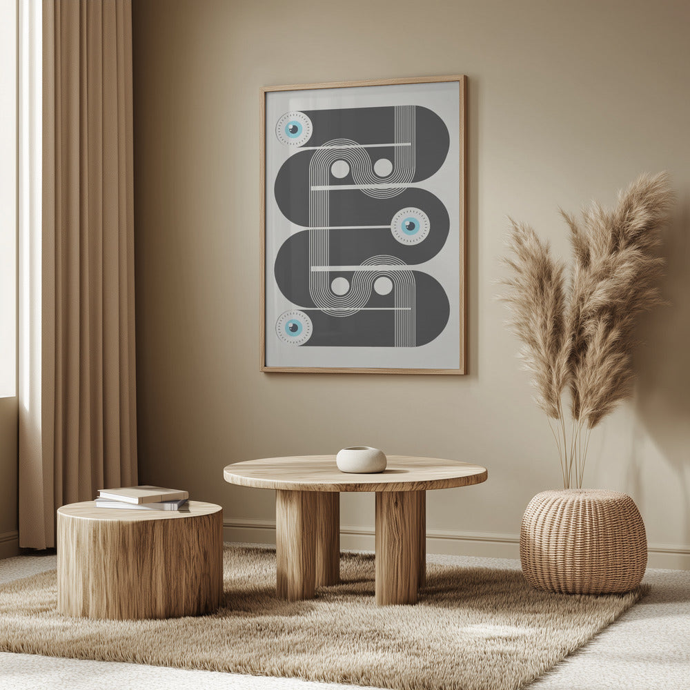Geometriska onda ögon | Poster