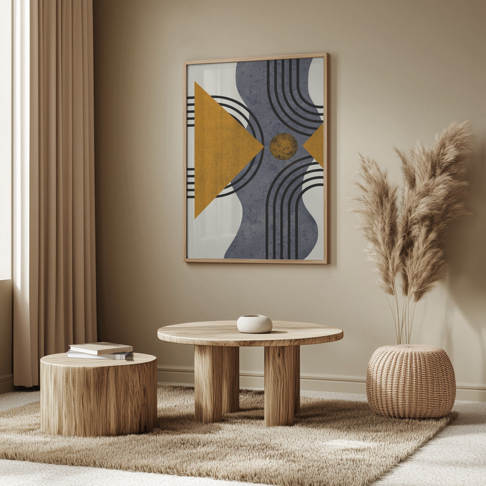 Texturerad komposition från mitten av århundradet 3 | Poster