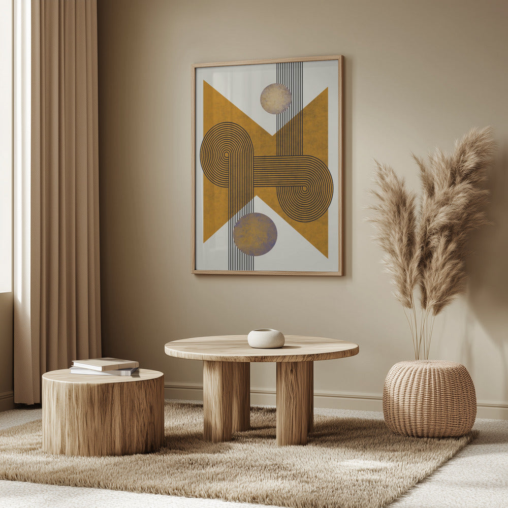 Texturerad komposition från mitten av århundradet 4 | Poster