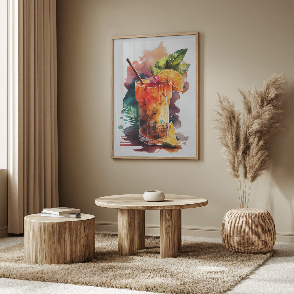 Drycker med cocktail | Poster