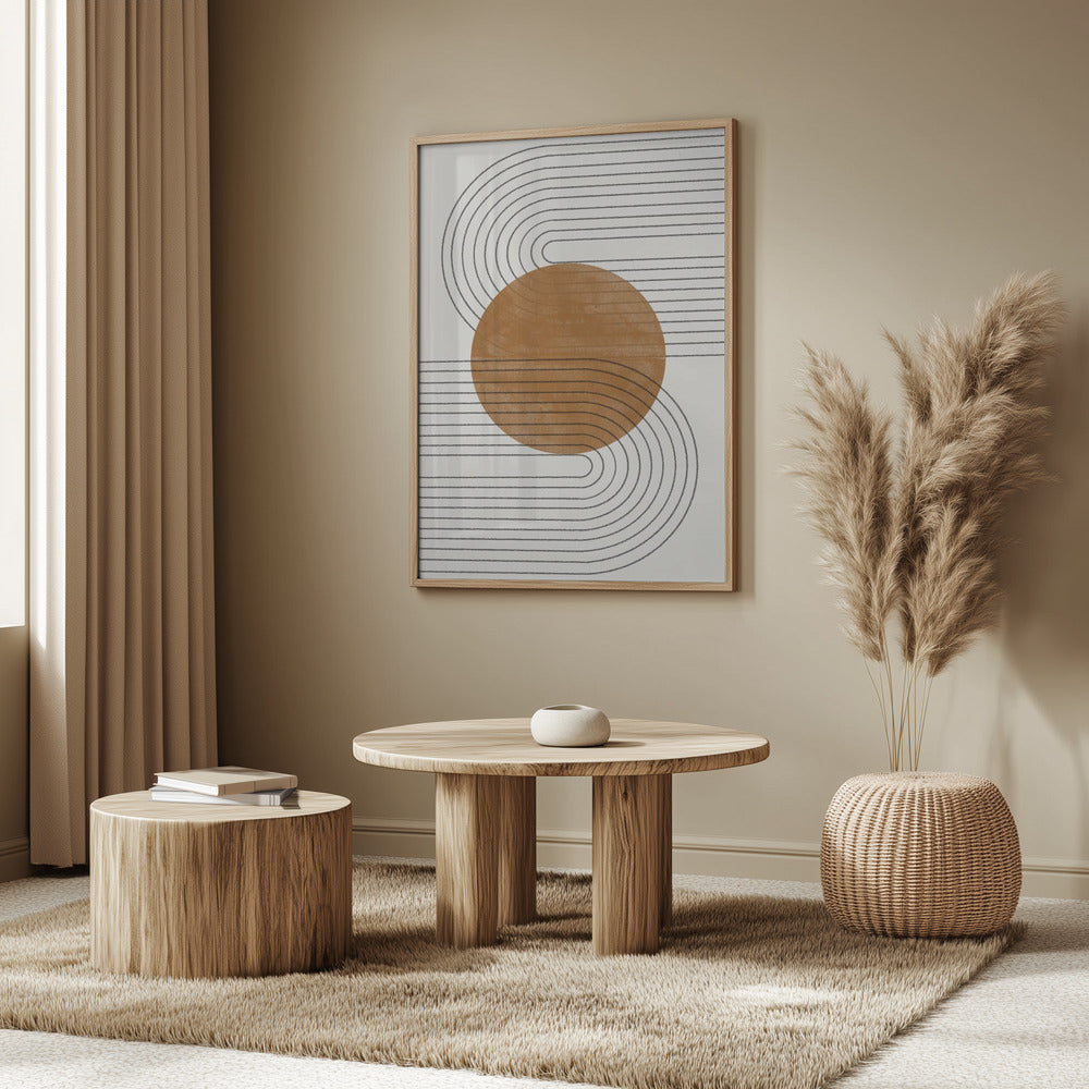 Équilibre Beige et Marron N°3 | Posters - Affiche Artistique