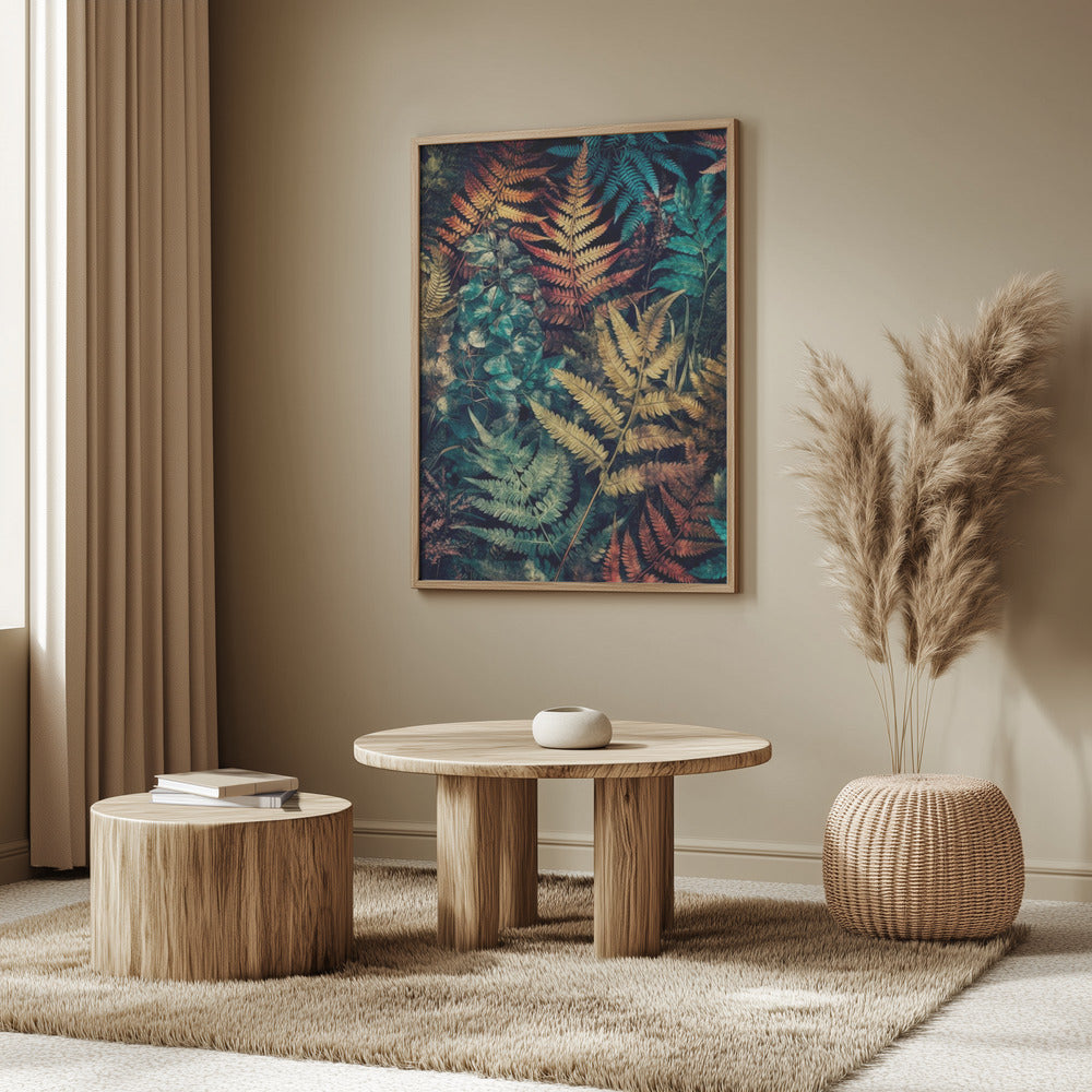 Vibrant Garden and ferns 4 | Poster