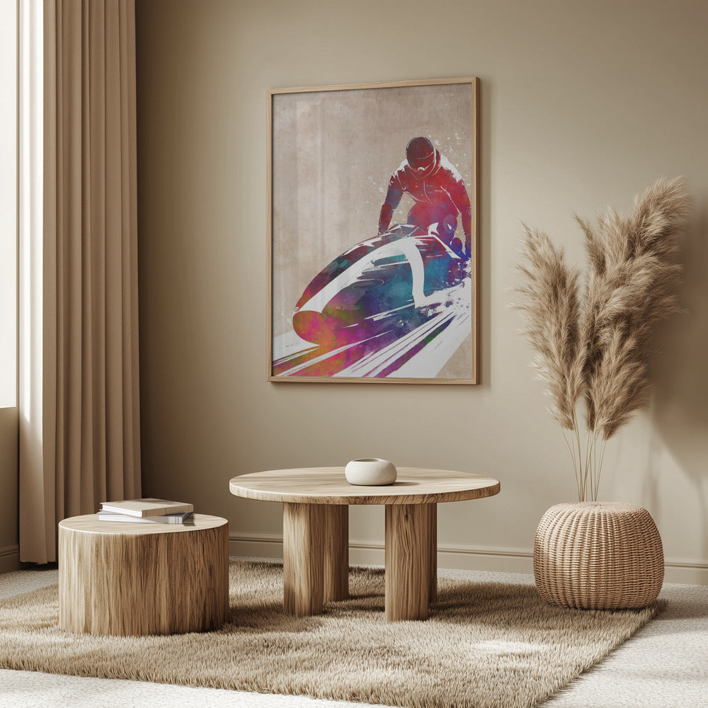 Sport Bobsleigh Art (1) | Poster