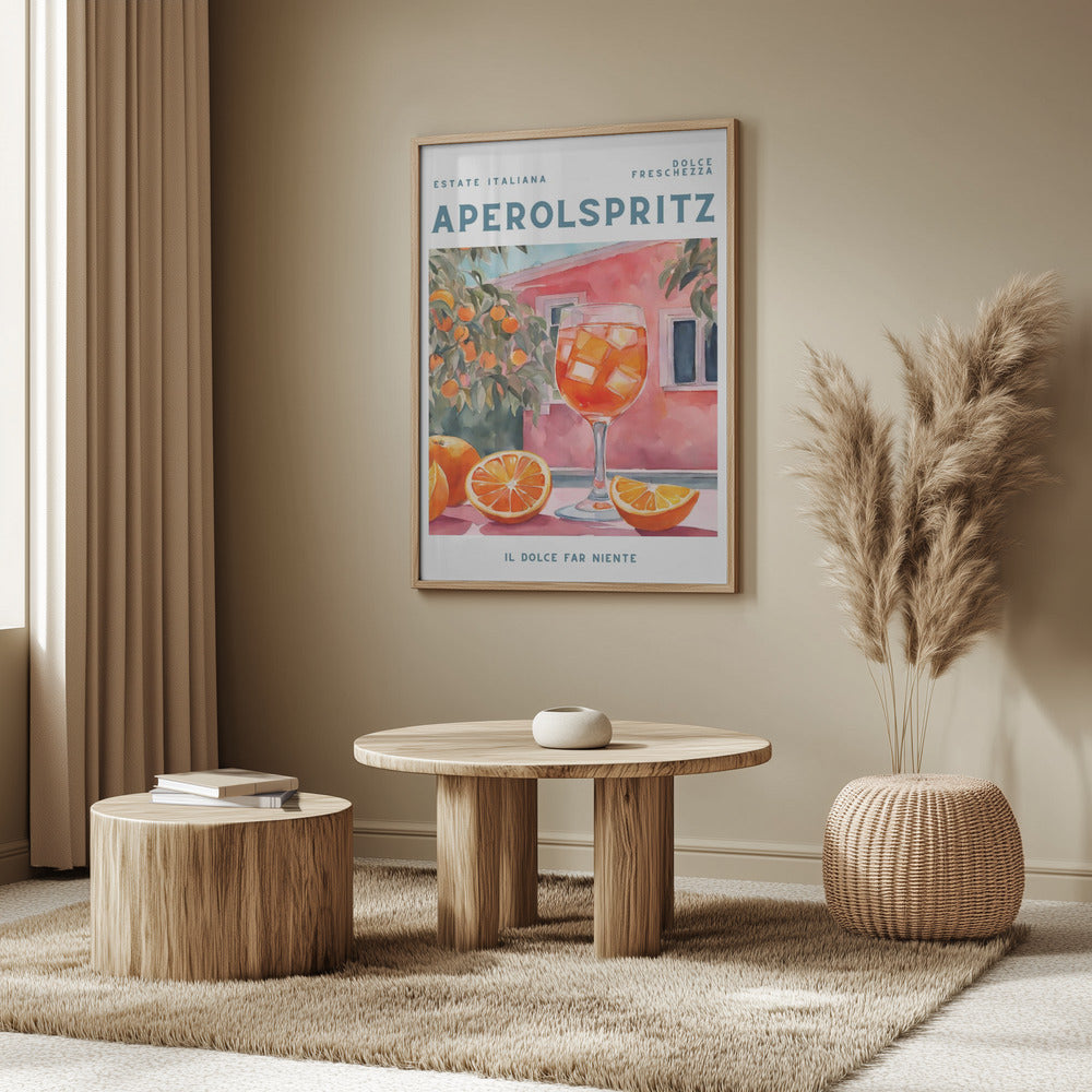 Aperol Spritz, Aquarell, Fresh | Poster