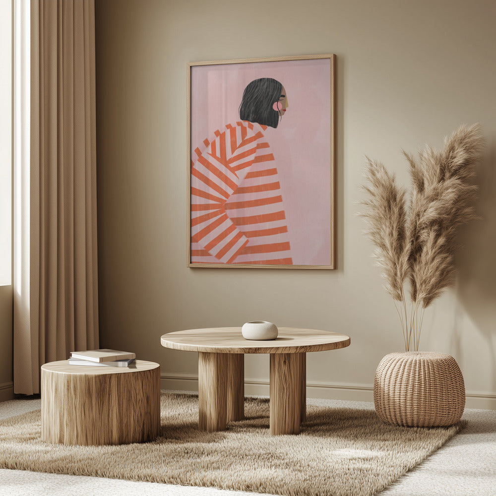 The Woman With the Orange Stripes | Poster