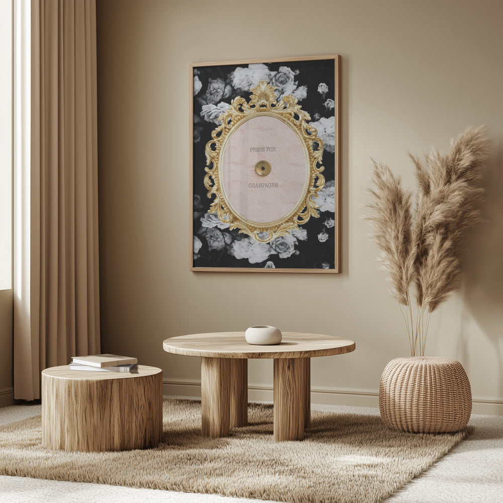 Champagnemörkblommig Ratio2x3 | Poster