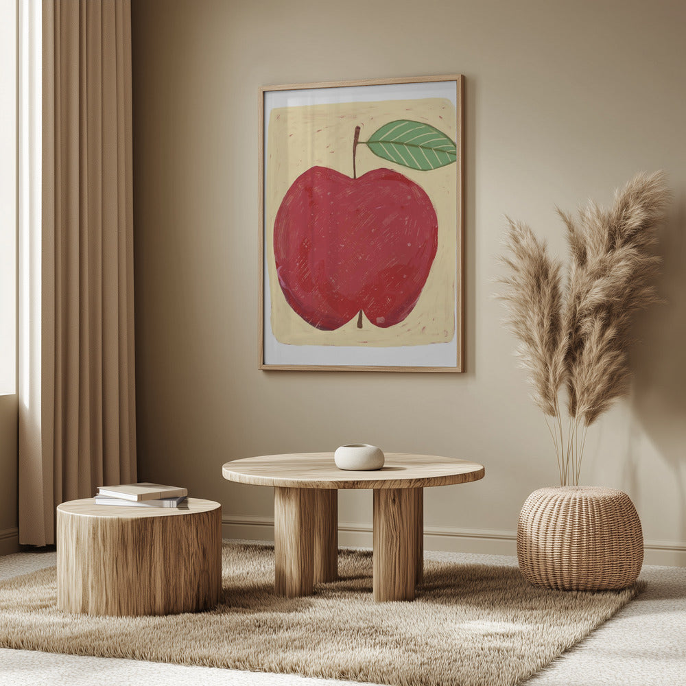 Stort rött äpple | Poster
