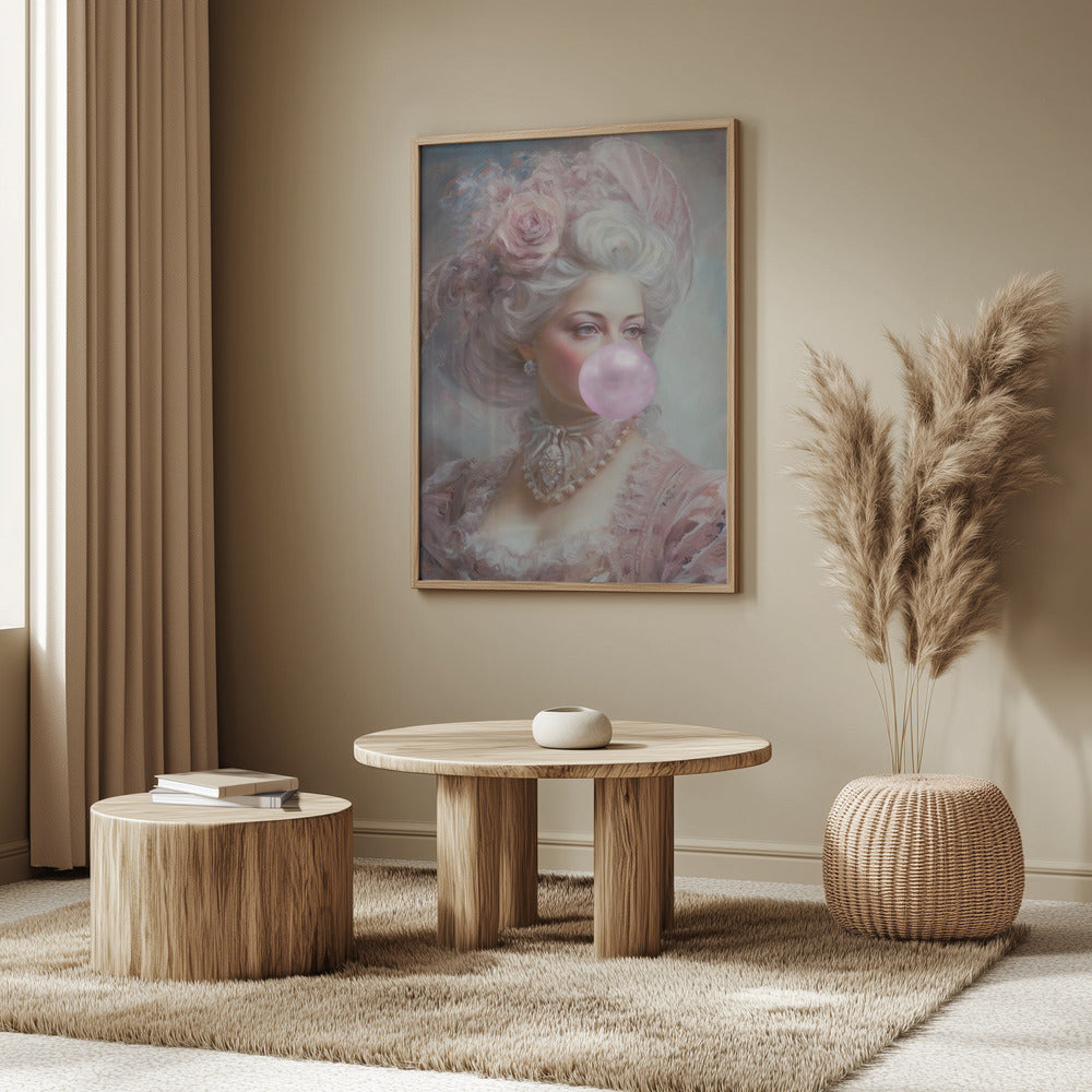 Pastellfärgad Marie Antoinette Bubble-Tuggummi | Poster