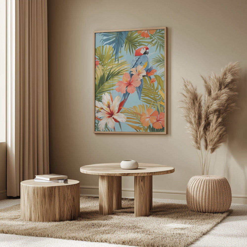 Macaw Tropical Solitude | Poster