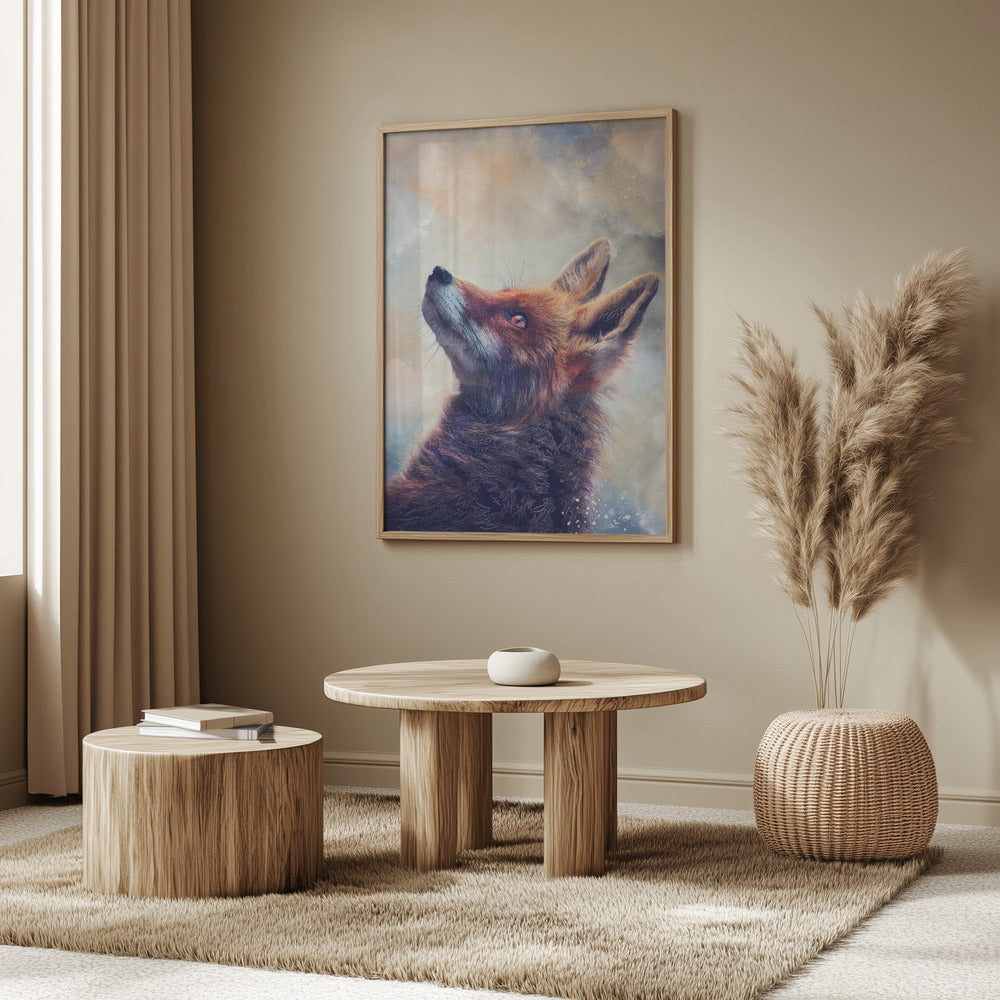 Animal Fox Watercolor Animal Art | Poster
