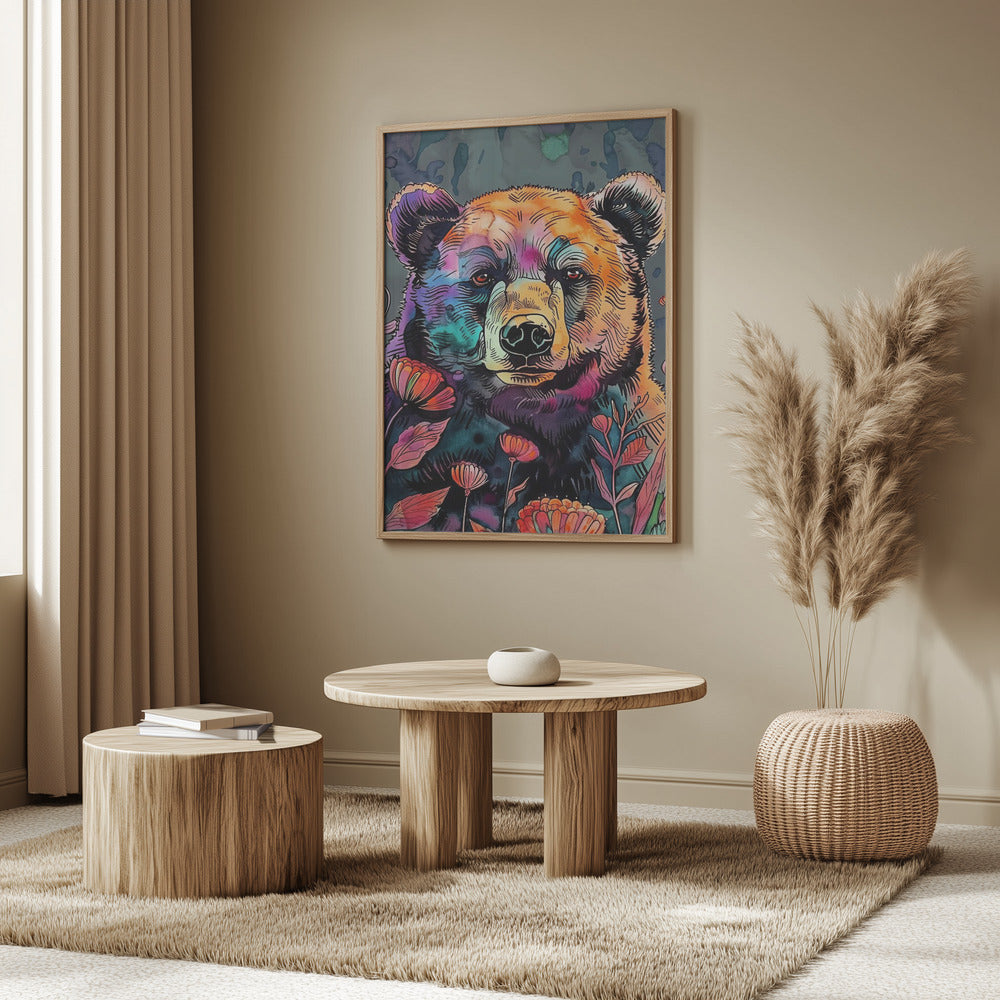 Animal Bear Watercolor Animal Art 2 | Poster