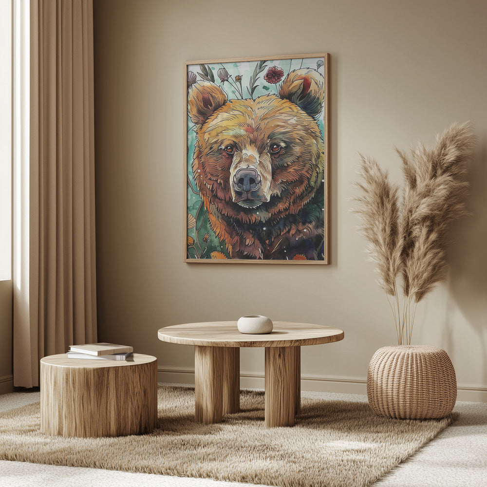 Animal Bear Watercolor Animal Art 1 | Poster
