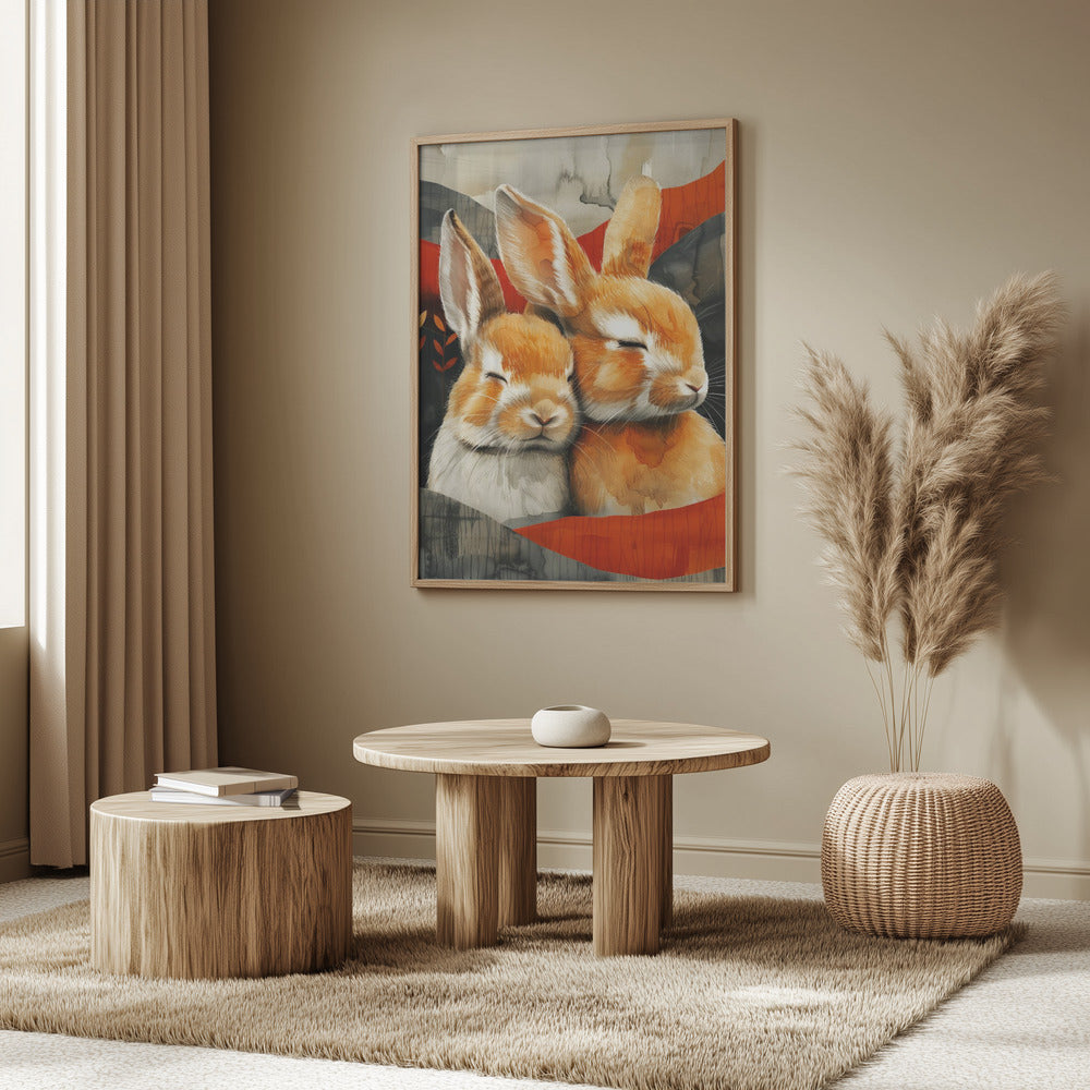Hase Aquarell Tierkunst 3 | Poster