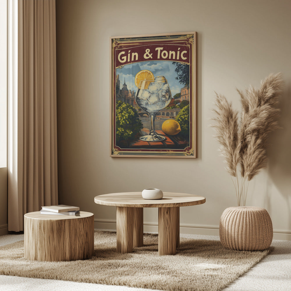 Gin & Tonic Vintage | Poster