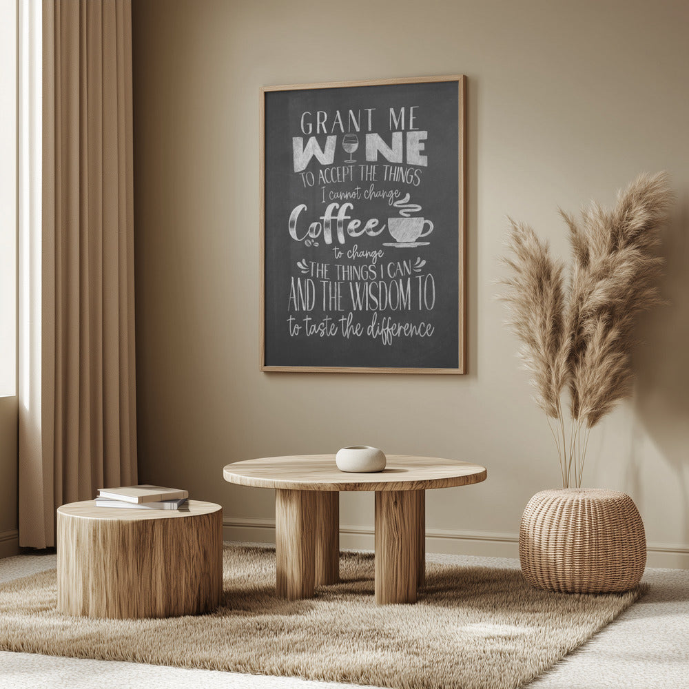 Vin och kaffe | Poster