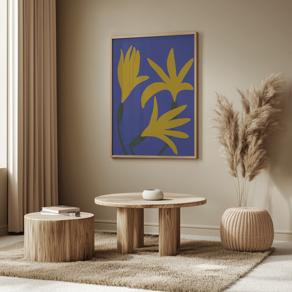 Golden Petals Glow | Poster