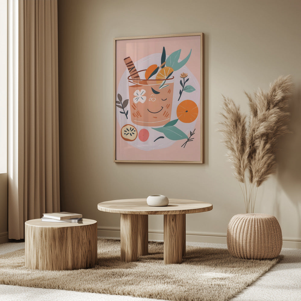 Kanel- och apelsincocktail | Poster