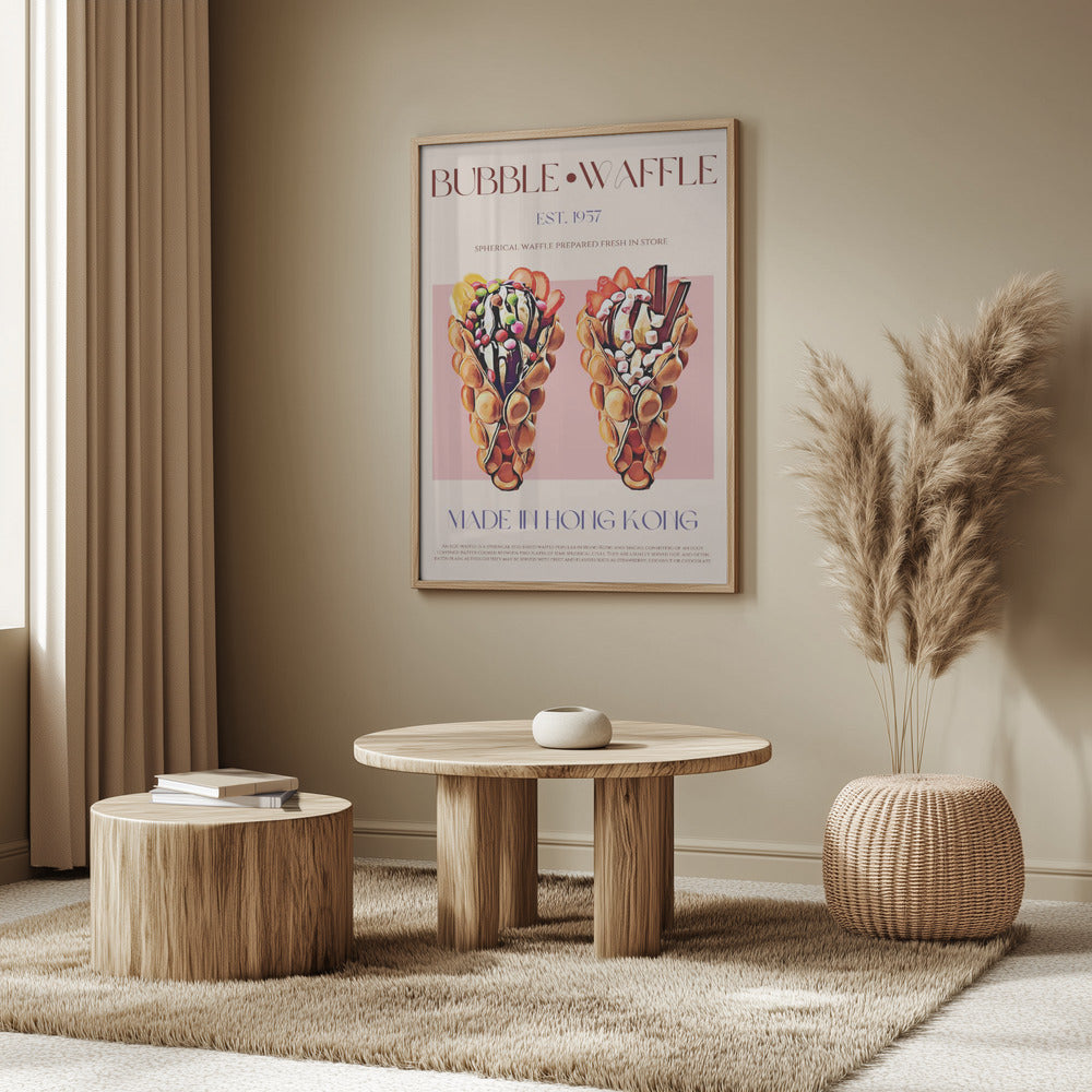 Bubbelvåffelglädje | Poster