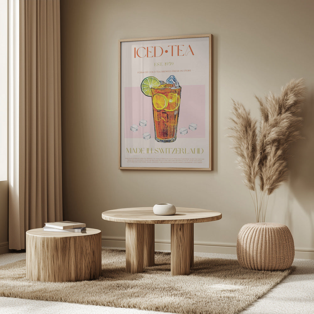 Uppfriskande glas iste | Poster