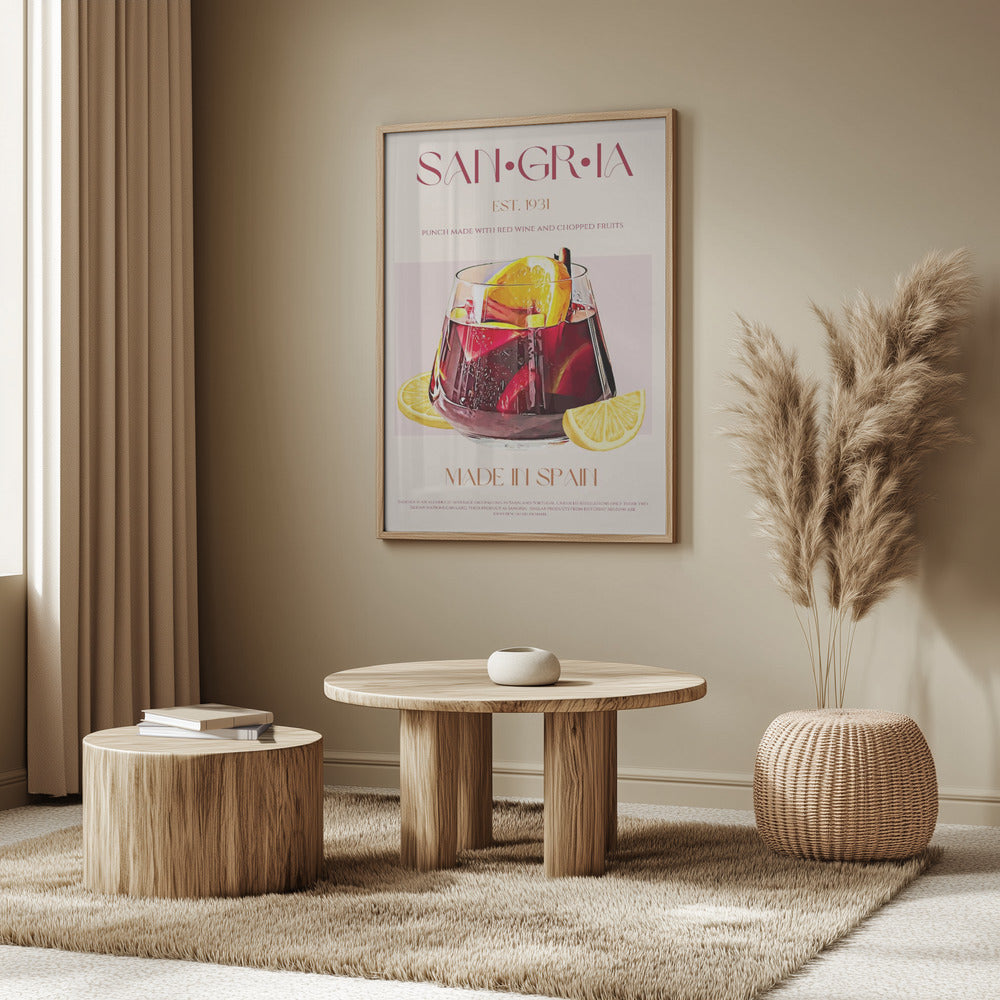 Ett glas fyllt med rött vin | Poster