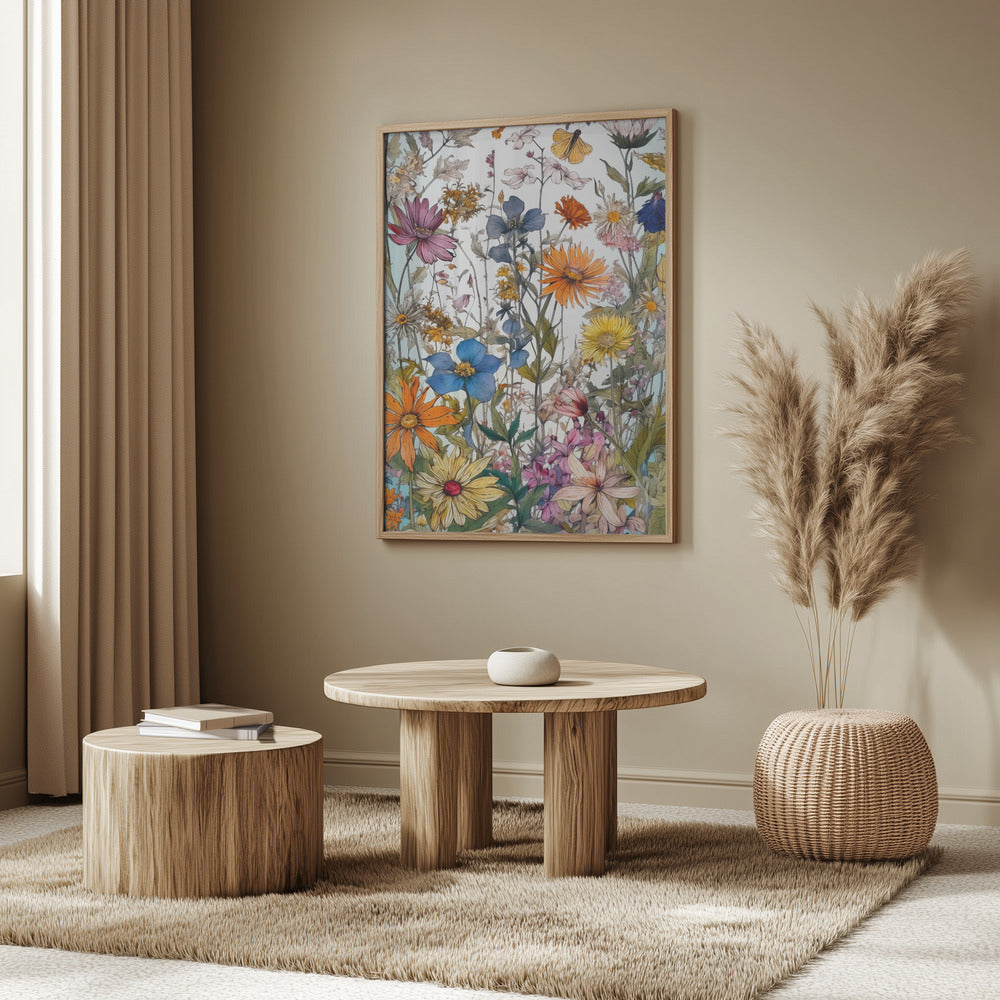Wildflower Meadow Evergreen Flowers | Poster