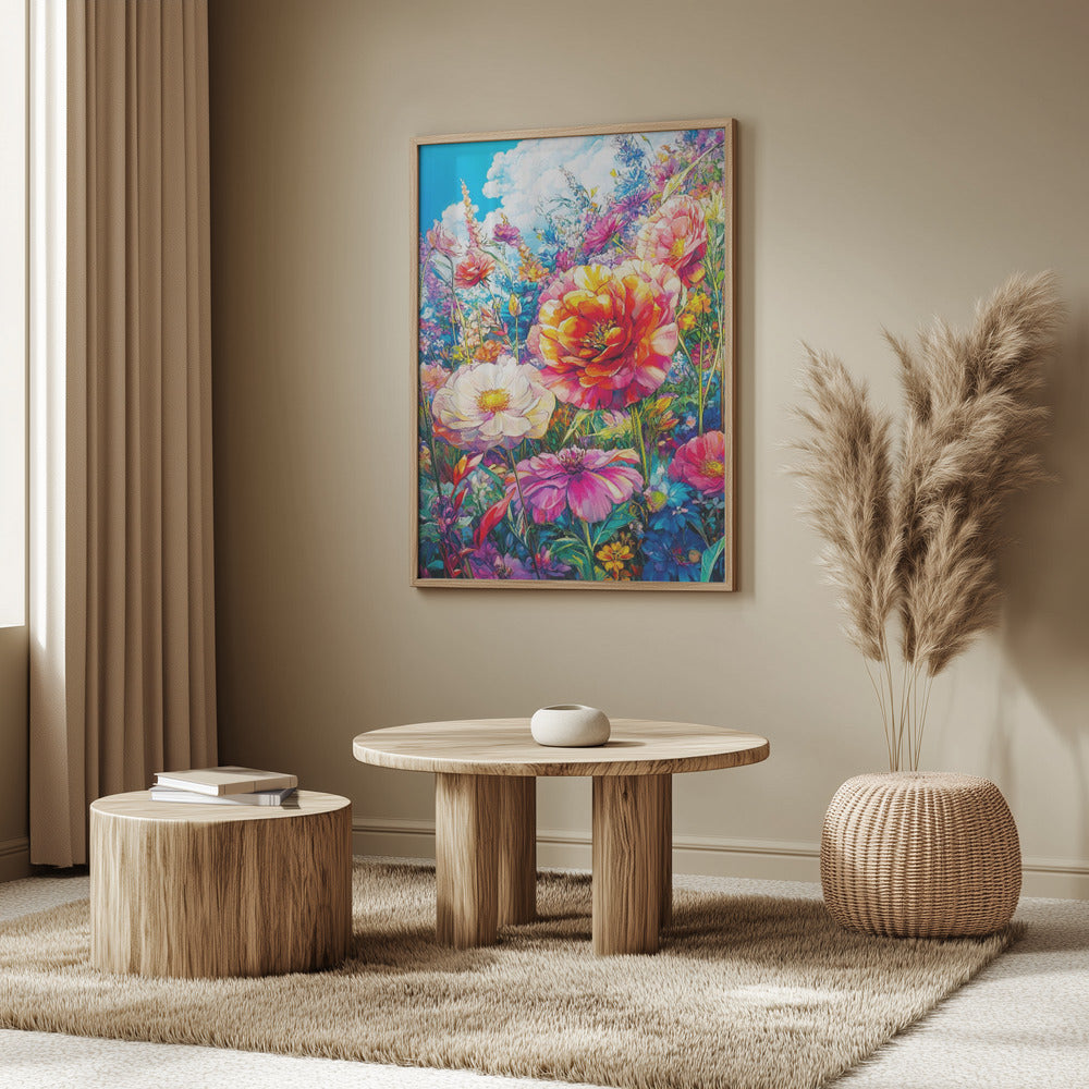 Wildflower Meadow Evergreen Flowers | Poster