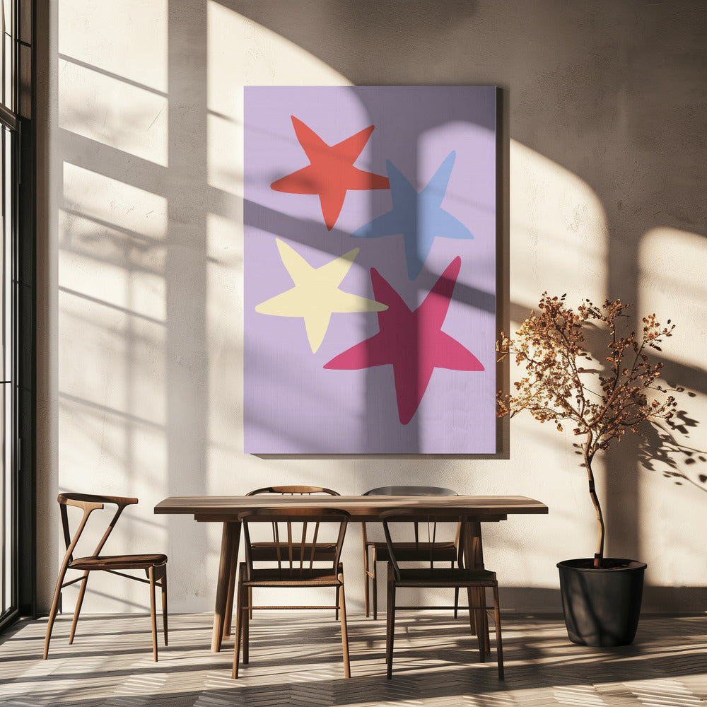 Fyra stjärnor 01 | Canvas