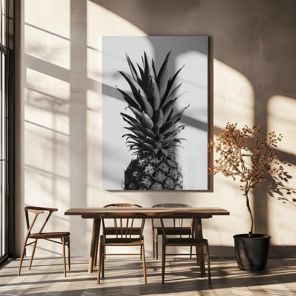 Pineapple Black & White 02 | Canvas