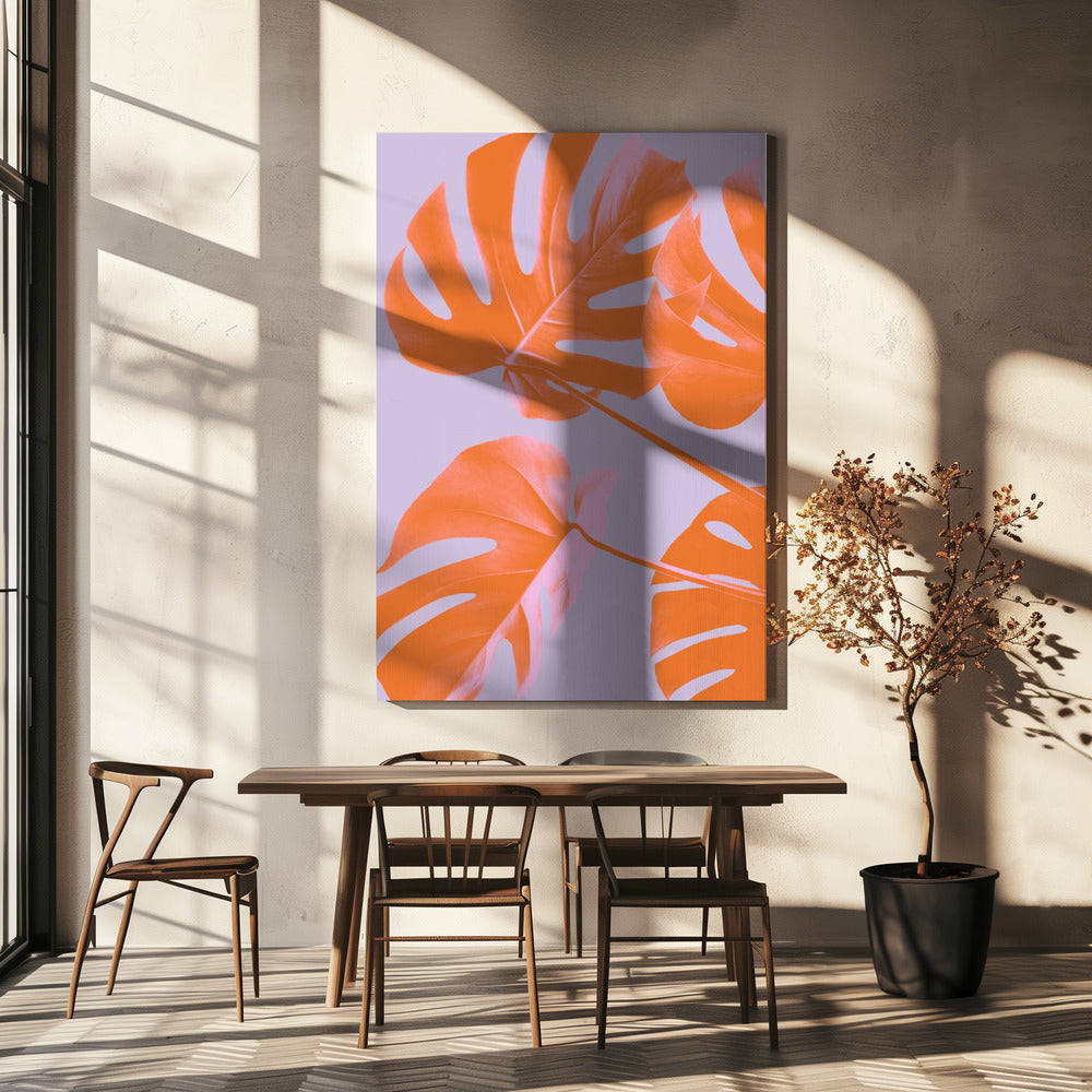 Monstera Lila 04 | Canvasduk