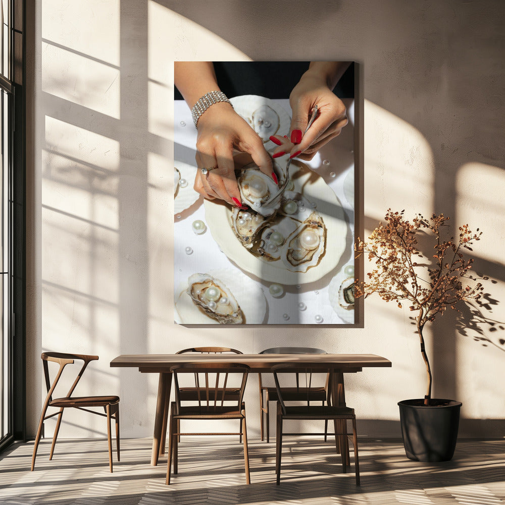 Ostron & Pärlor Nr 01 | Canvas