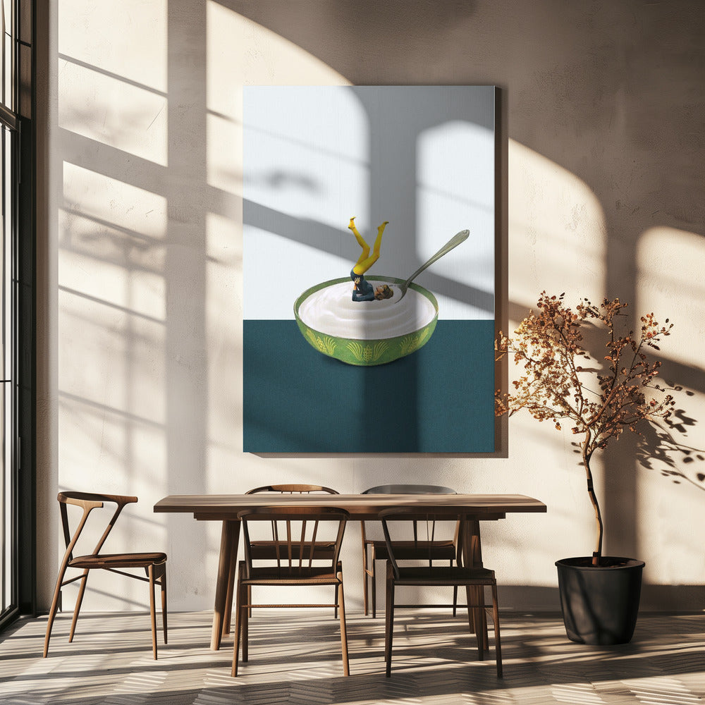 Yoga i min yoghurt | Canvas