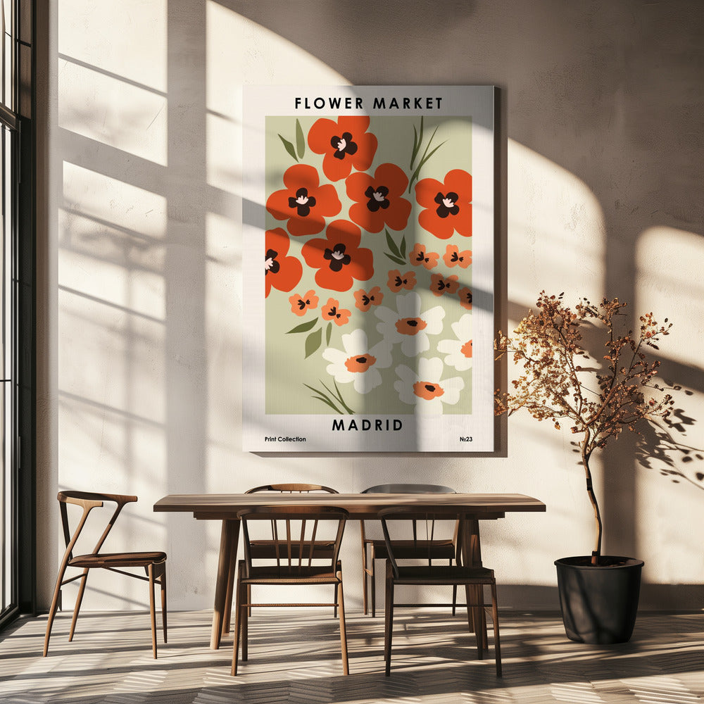 Blomstermarknaden Madrid | Canvas