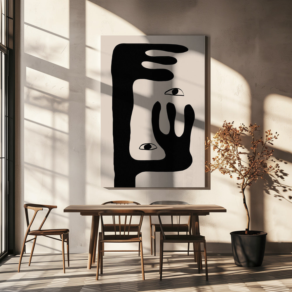 Abstrakt ansikte nr 2. | Canvas